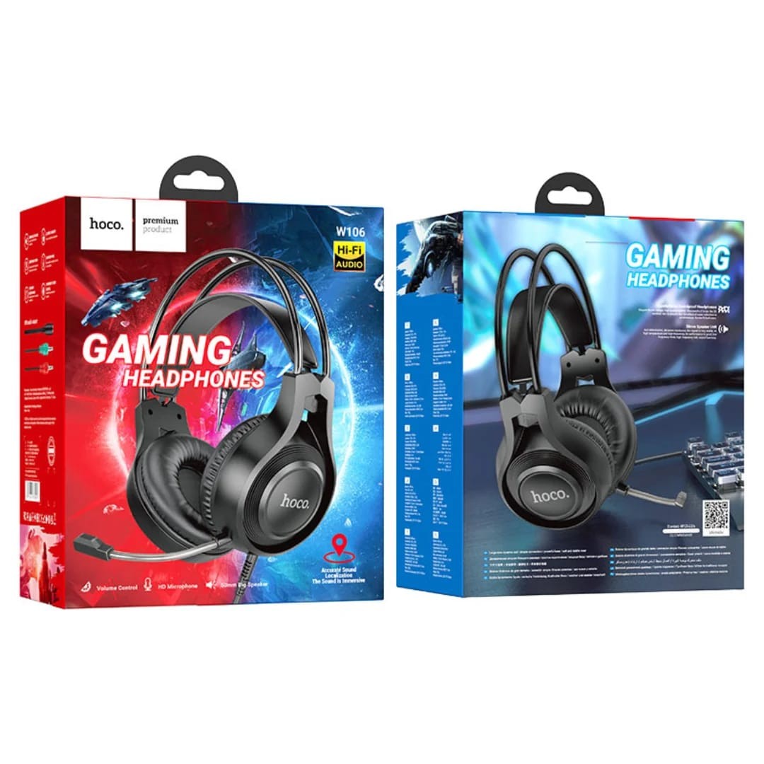 Hoco W106 Tiger Gaming Headset - 1049 - Tokarri
