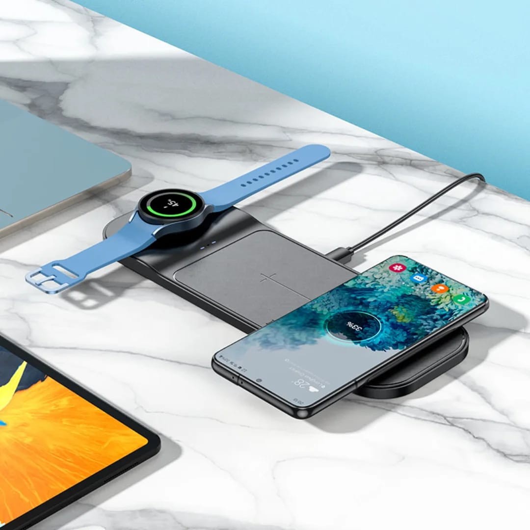 Hoco CQ6 power wireless charger 3 in 1 - 1055 - Tokarri