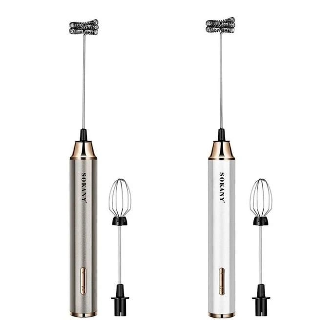 Sokany 2 in 1 USB Rechargeable Milk Further & Egg Beater (SK-02018) | Handheld - Tokarri