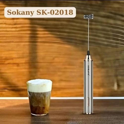 Sokany 2 in 1 USB Rechargeable Milk Further & Egg Beater (SK-02018) | Handheld - 1069 - Tokarri