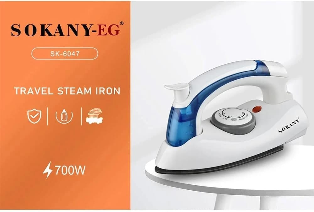 SOKANY Travel Iron Handheld Electric Garment Steamer | 2000W Powerful Steam | S - 1077 - Tokarri