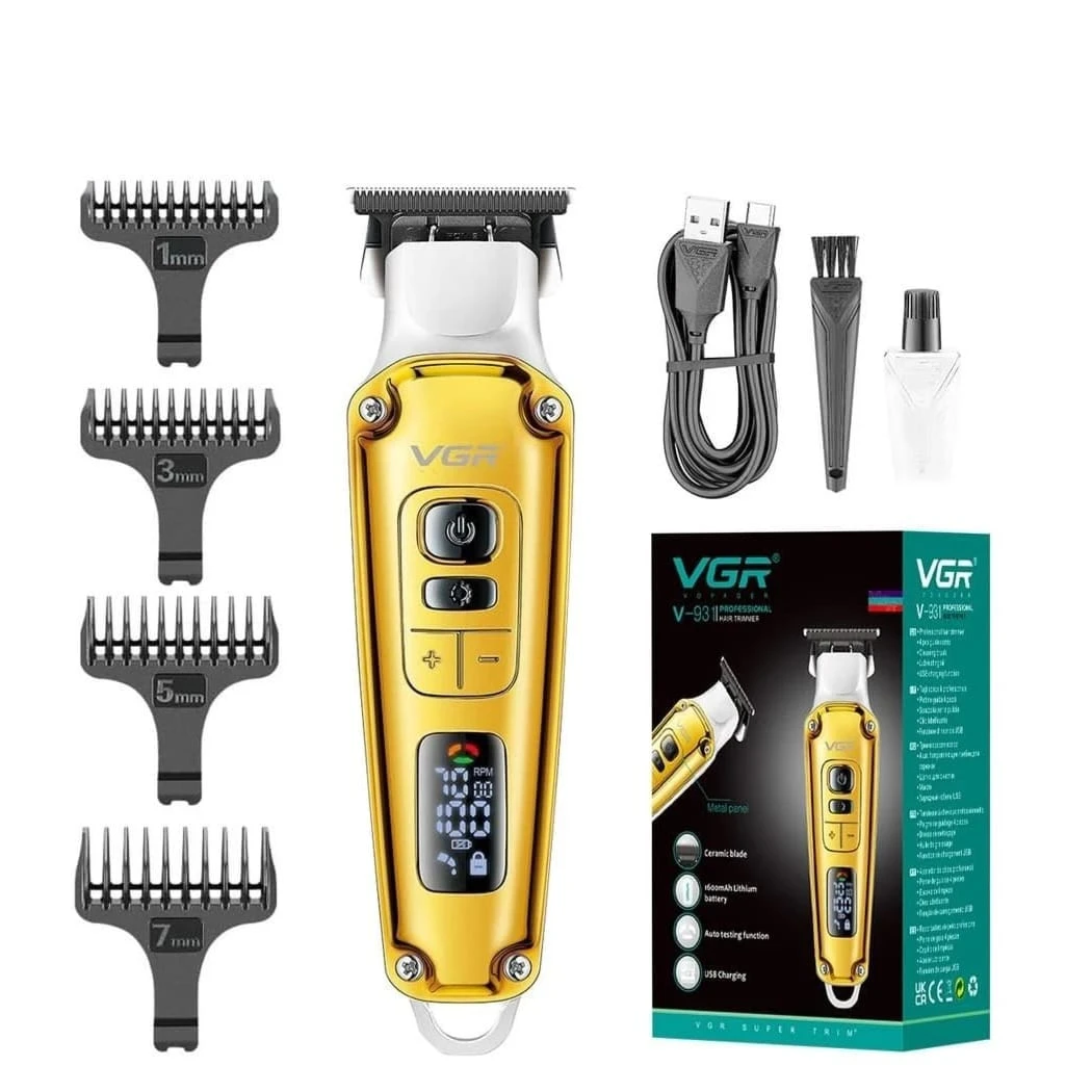 VGR- V-931 Professional Hair Trimmer for Men – Adjustable Speed Electric Hair Cli - Tokarri