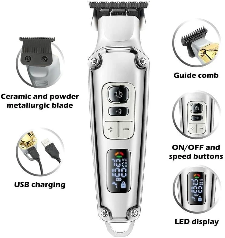 VGR- V-931 Professional Hair Trimmer for Men – Adjustable Speed Electric Hair Cli - 1166 - Tokarri