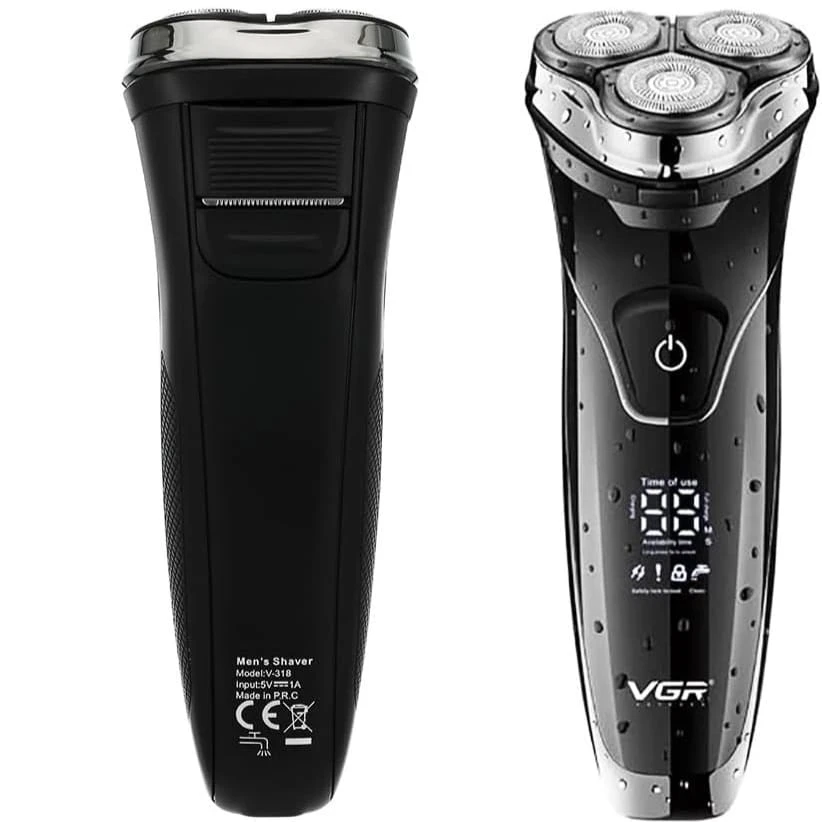 VGR- V-318 Premium Cordless Rechargeable Electric Shaver for Men - Tokarri