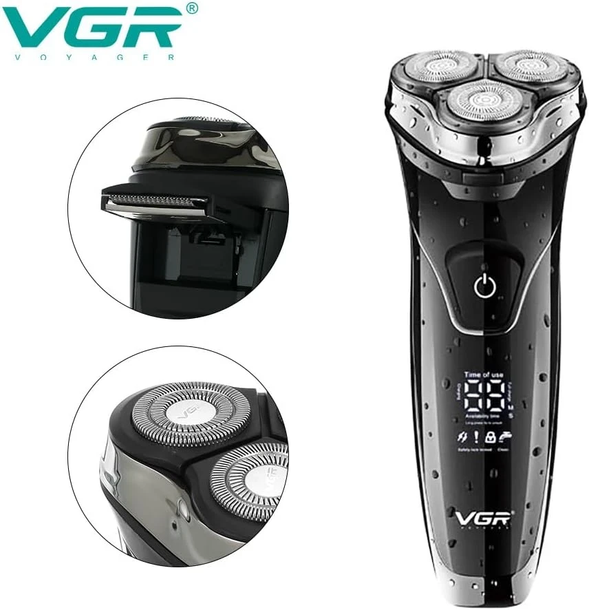 VGR- V-318 Premium Cordless Rechargeable Electric Shaver for Men - 1169 - Tokarri
