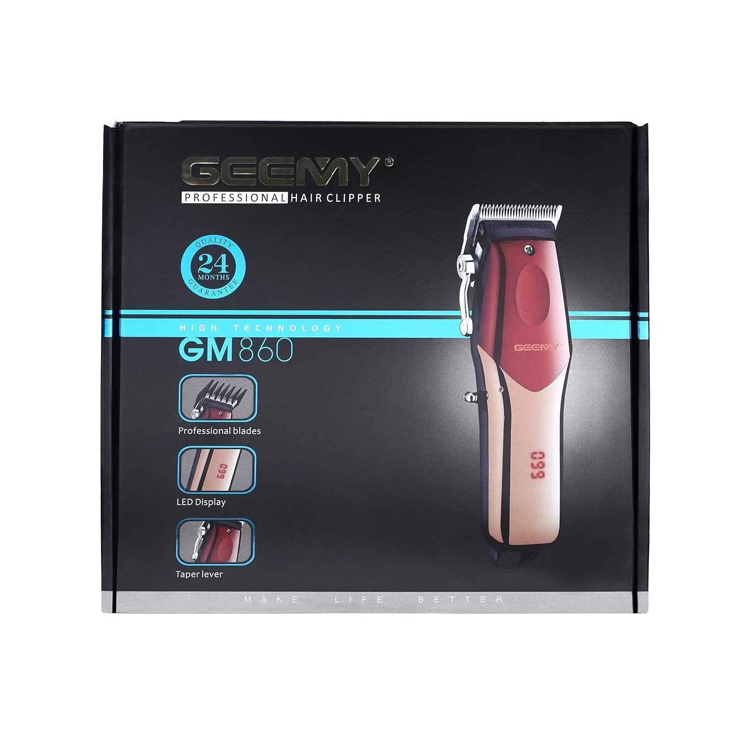 GEEMY -GM-860 – Trimmer for Men Beard & Hair - 1176 - Tokarri