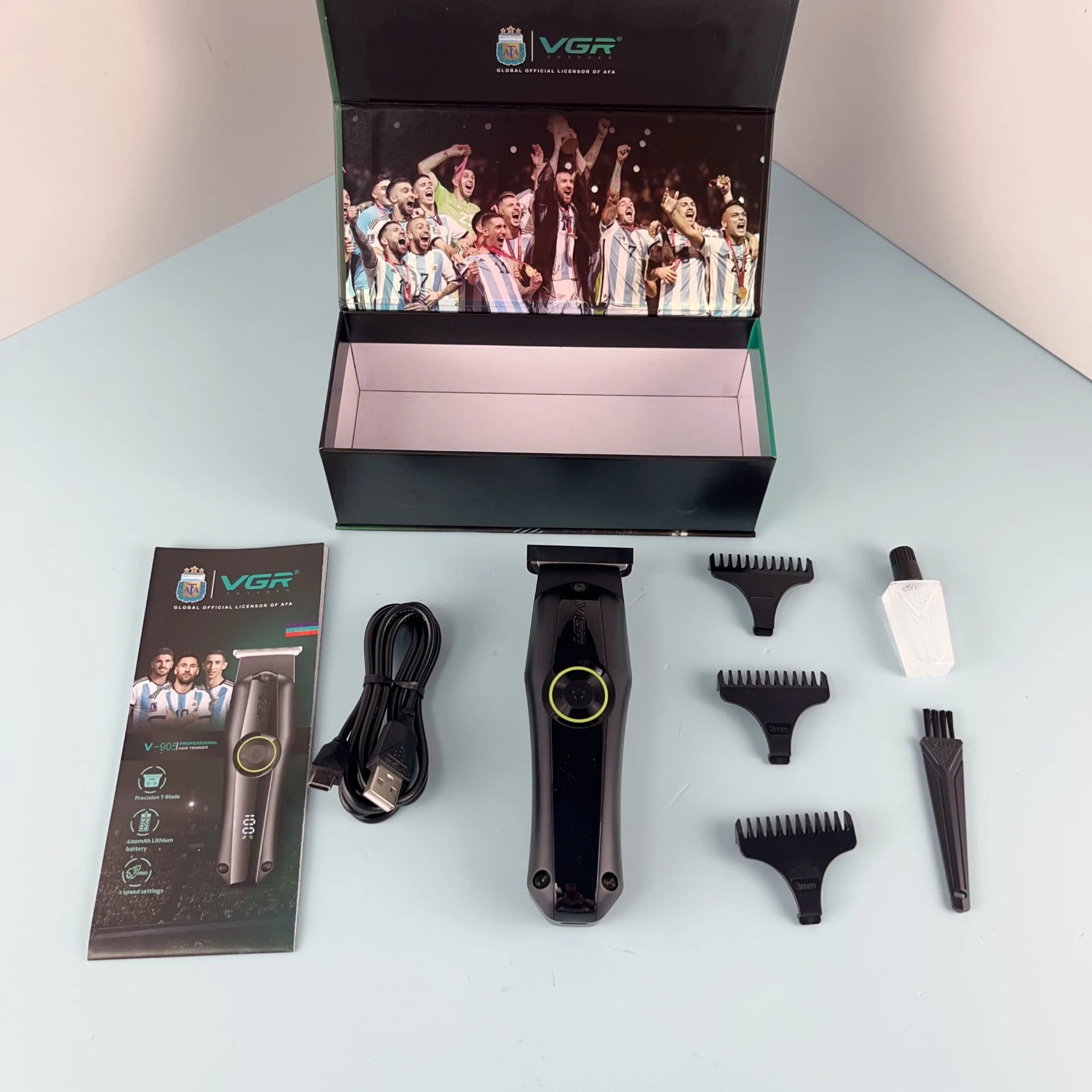VGR- V-905 Professional T-Blade Zero Cut Hair Trimmer for Men - 1185 - Tokarri