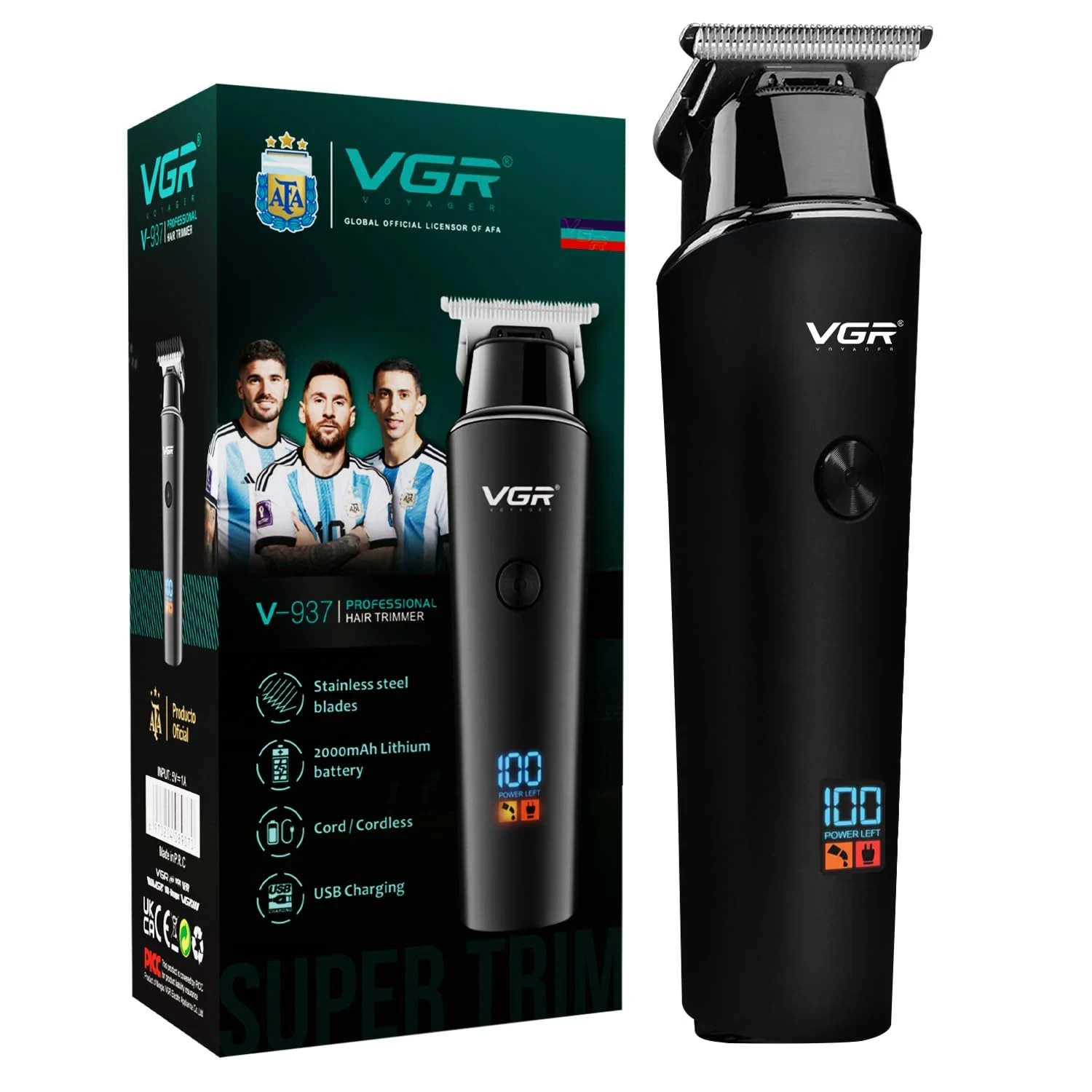 VGR- V-937 Professional Hair Trimmer for Men - 1197 - Tokarri
