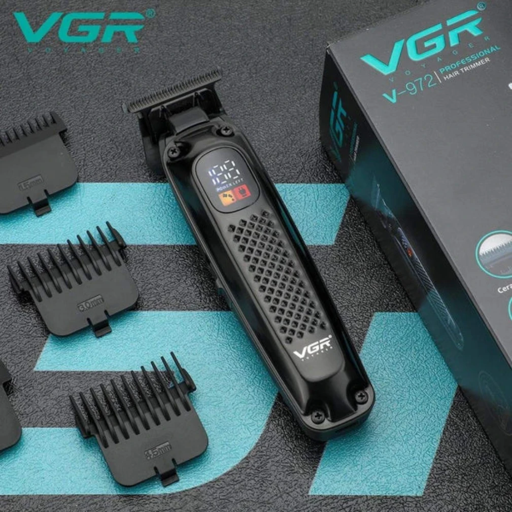 VGR VL-972 Limited Edition Hair Trimmer for Men – Professional Beard & Hair Clip - 1207 - Tokarri