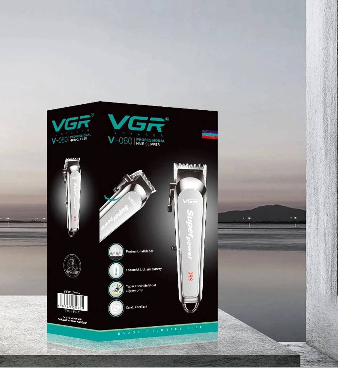 VGR -V-060 Professional Rechargeable Hair Trimmer for Men - 1215 - Tokarri