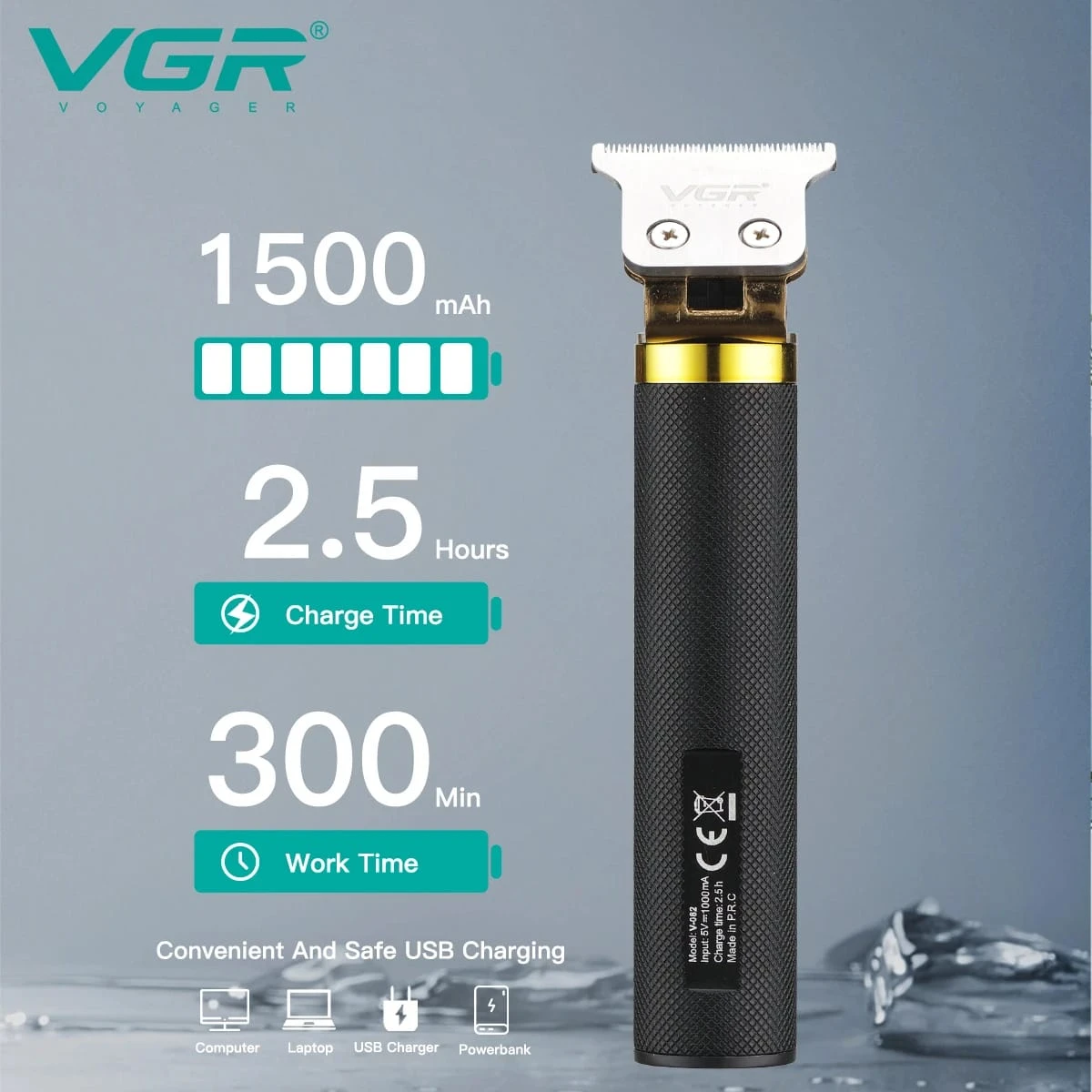 VGR- V-082 T-Blade Beard Trimmer for Men - 1218 - Tokarri