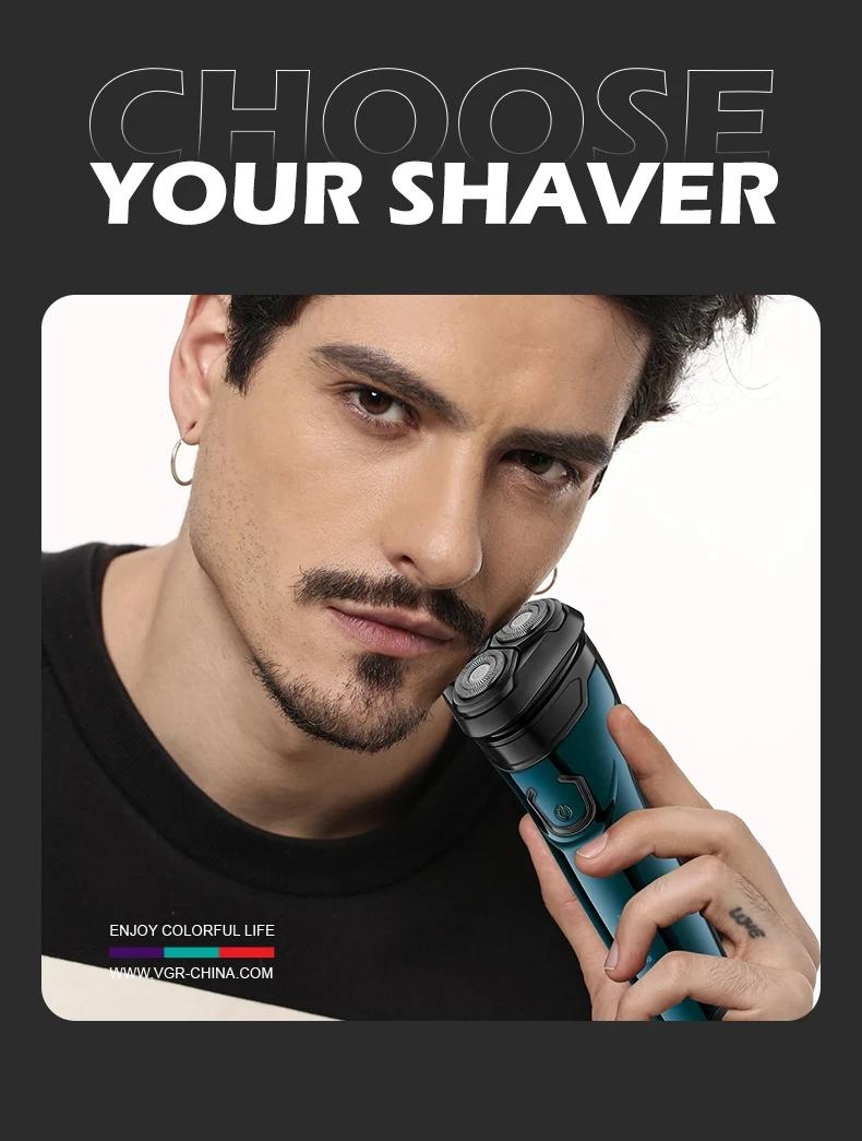 VGR V-322 USB Charging Shaving Machine - 1229 - Tokarri