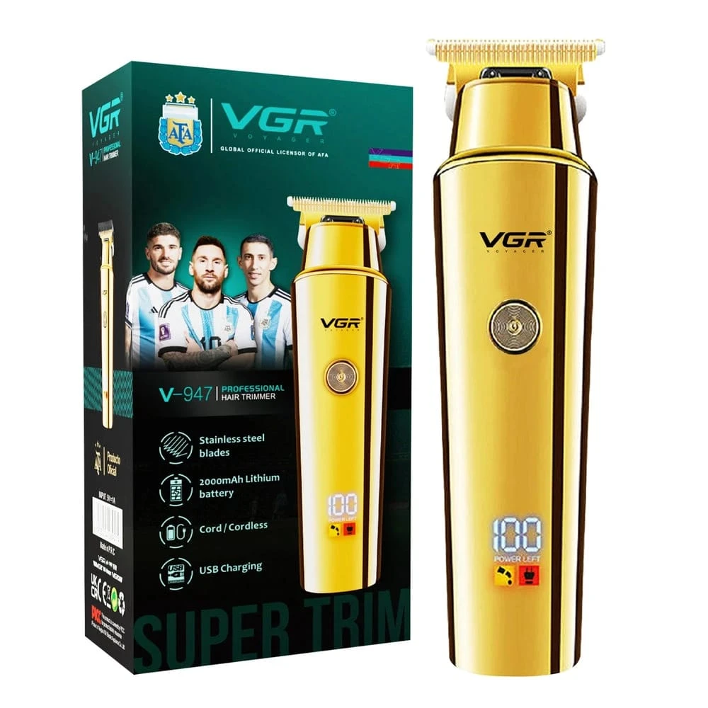 VGR- V-947 USB Hair Cutting Machine Beard Trimmer Professional Hair Clipper - Tokarri