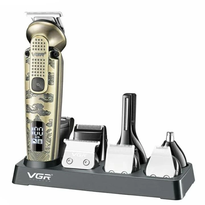VGR- 095 Beard Trimmer for Men, 7 in 1 Waterproof Cordless Hair Clippers and Trim - 1285 - Tokarri