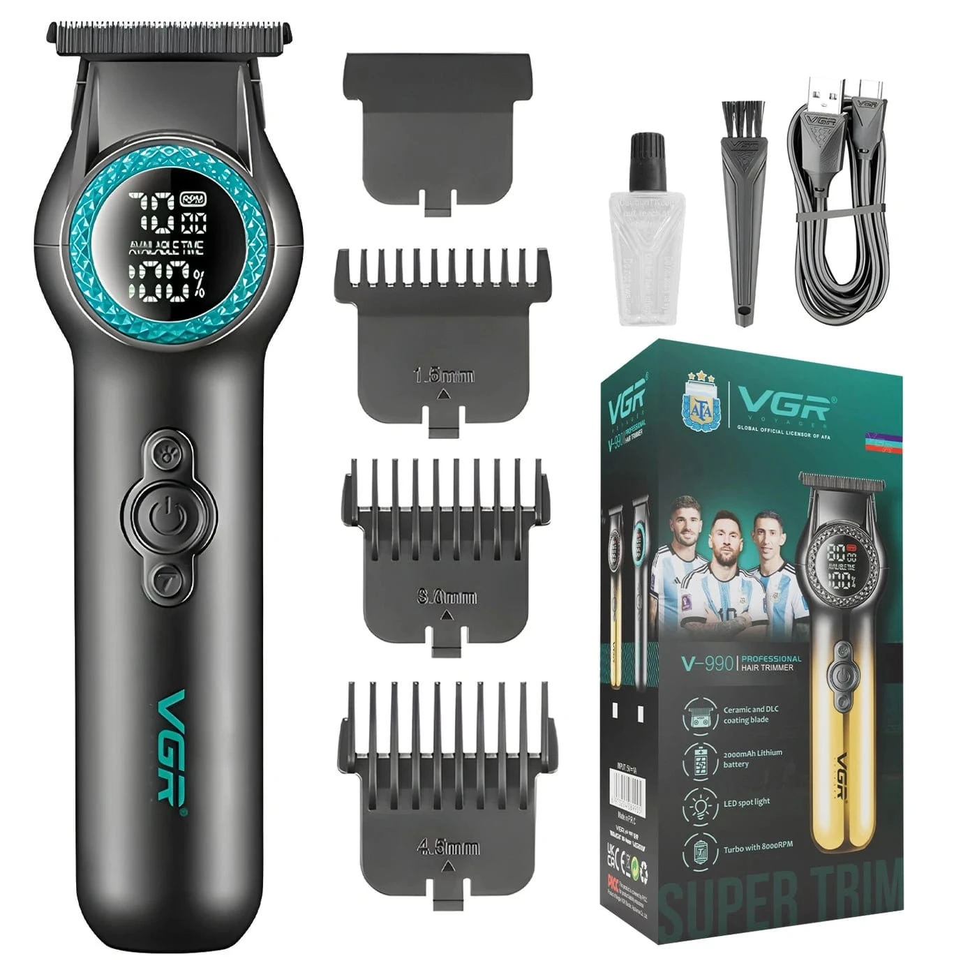 VGR V-990 Professional Salon Hair Trimmer for Men - Tokarri