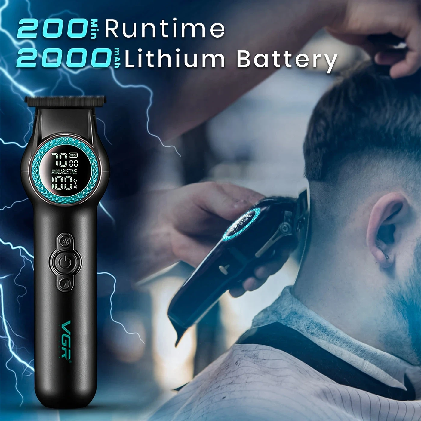 VGR V-990 Professional Salon Hair Trimmer for Men - 1294 - Tokarri