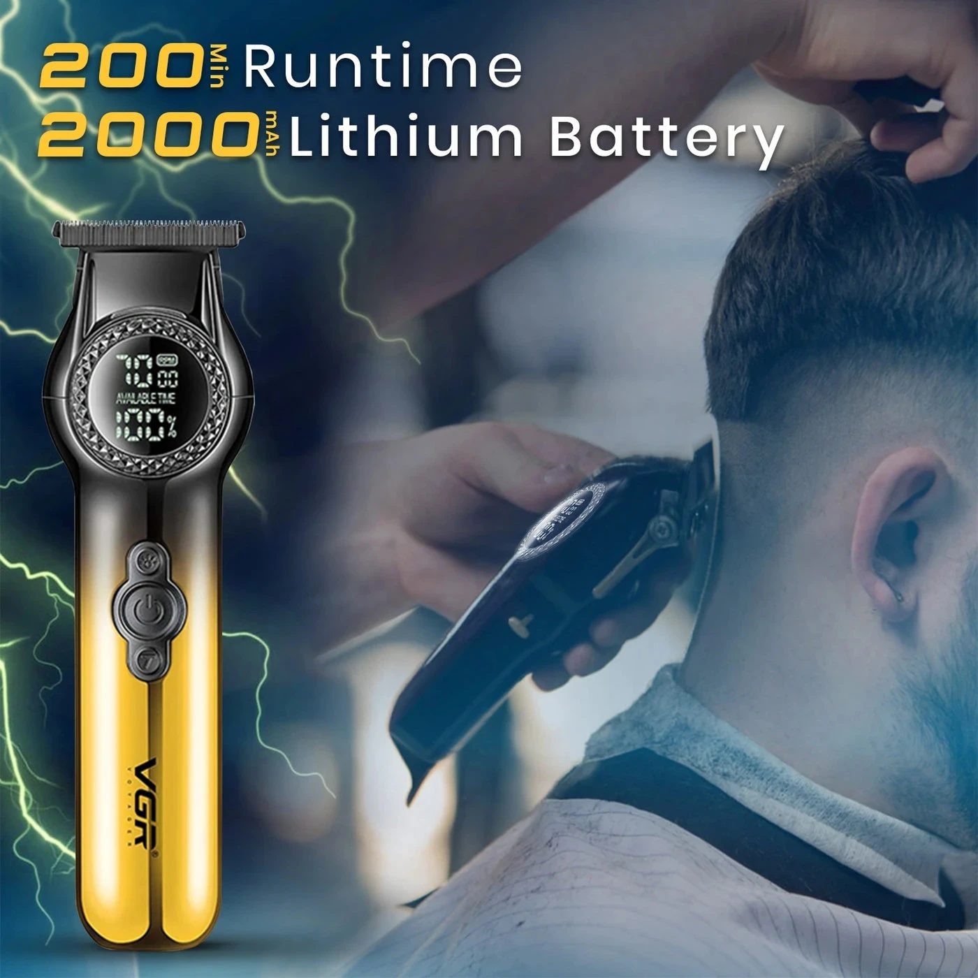 VGR V-990 Professional Salon Hair Trimmer for Men - 1295 - Tokarri