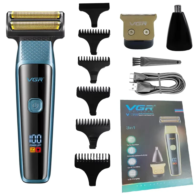 VGR V-366 Limited Edition Professional 3 in 1 Grooming Kit - 1315 - Tokarri