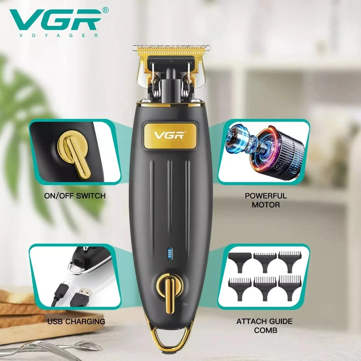 VGR V-192 Hair Trimmer For Men - Tokarri