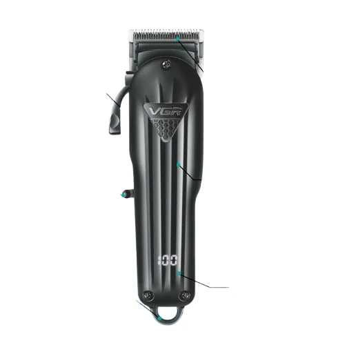 VGR V-282 Salon Series Professional Digital Display Cordless Hair Clipper - Tokarri