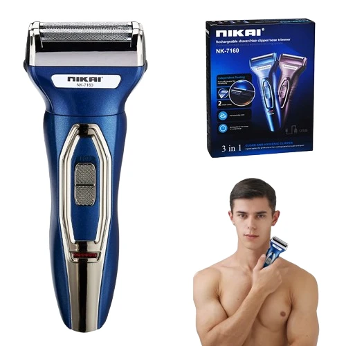 NIKAI NK-7160 3-in-1 Multifunctional Rechargeable Cordless Grooming Kit - Tokarri