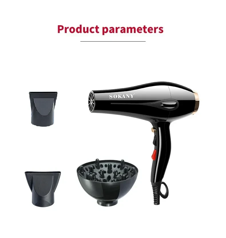 Sokany SK-2213 High Power Hair Dryer | Dual Speed & Air Quality Control - 1420 - Tokarri